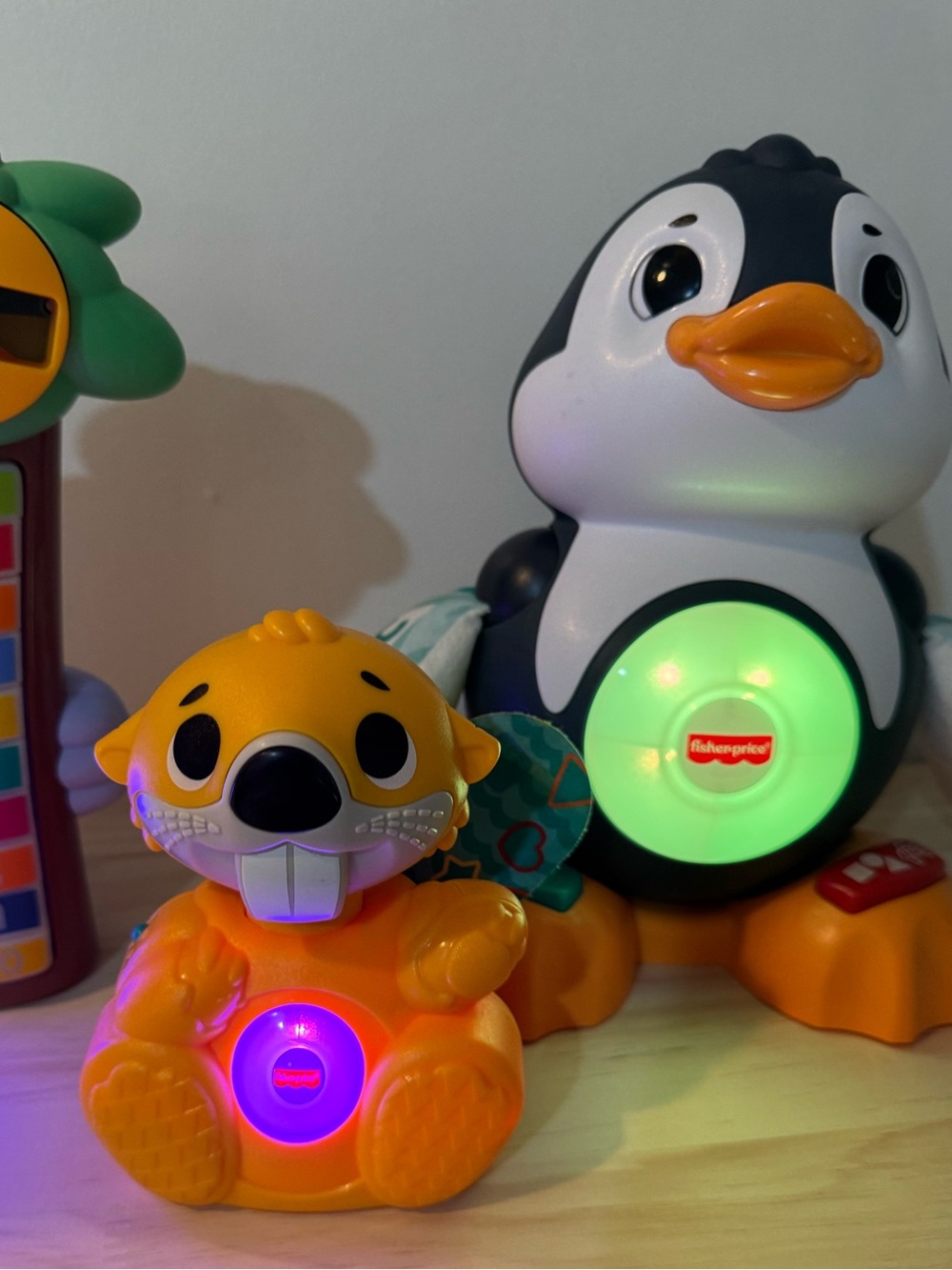 Fisher-Price Linkimals Light-Up Beaver and Penguin Learning Toys